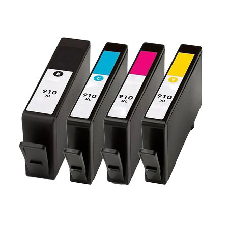 Image of Compatible Multipack HP 910XL BK/C/M/Y Full set High Yield Ink Cartridges