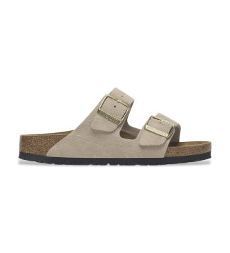 Sandalias de Piel Arizona Leve (Ajuste Estrecho) beige