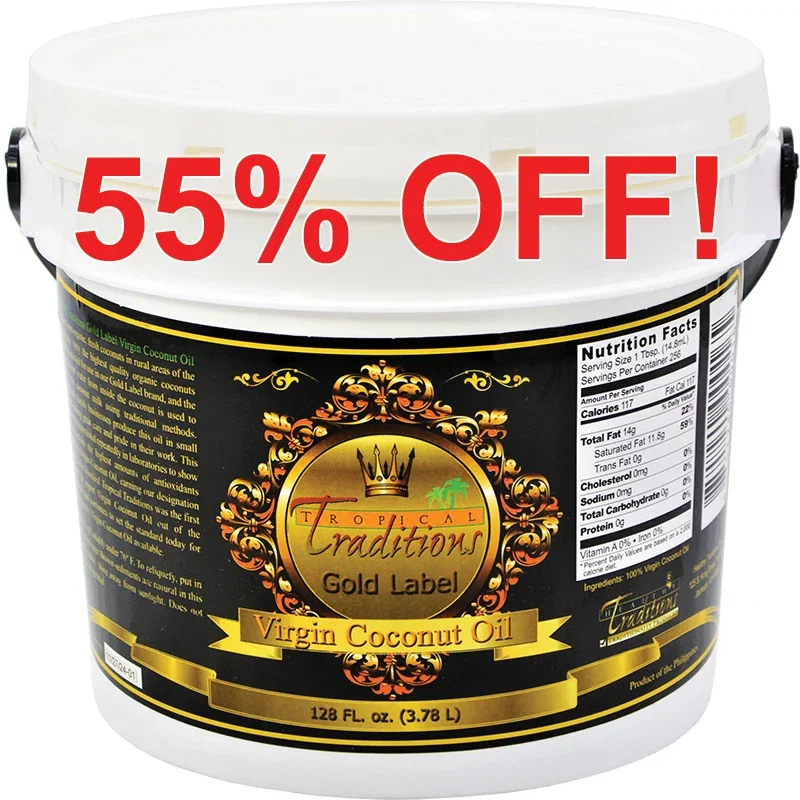 Image of Virgin Coconut Oil - Gold Label - 1 Gallon