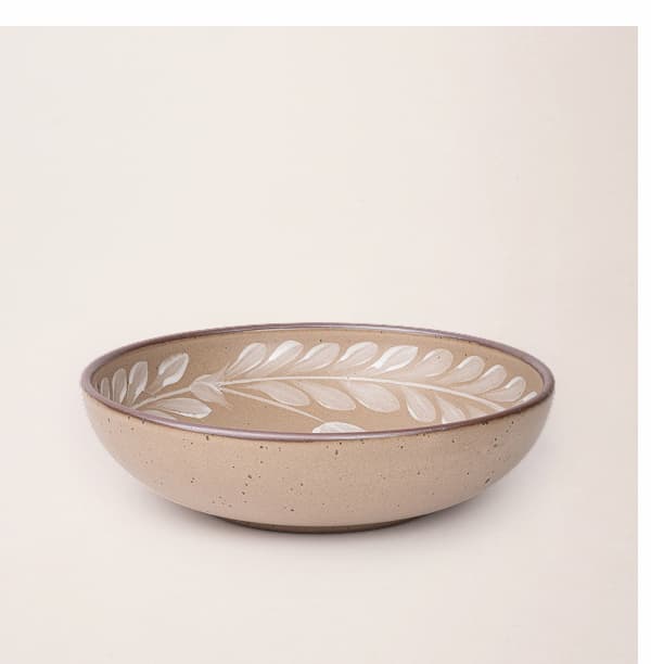 Hand Painted Weeknight Serving Bowl, Tulip Crown