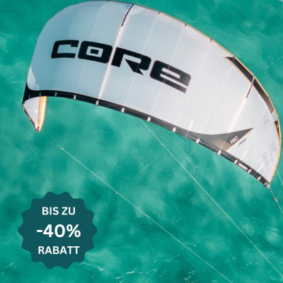 Kitesurfing bis zu 40% reduziert