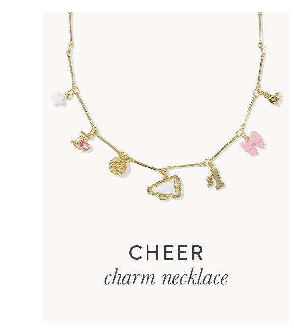 Cheer charm necklace