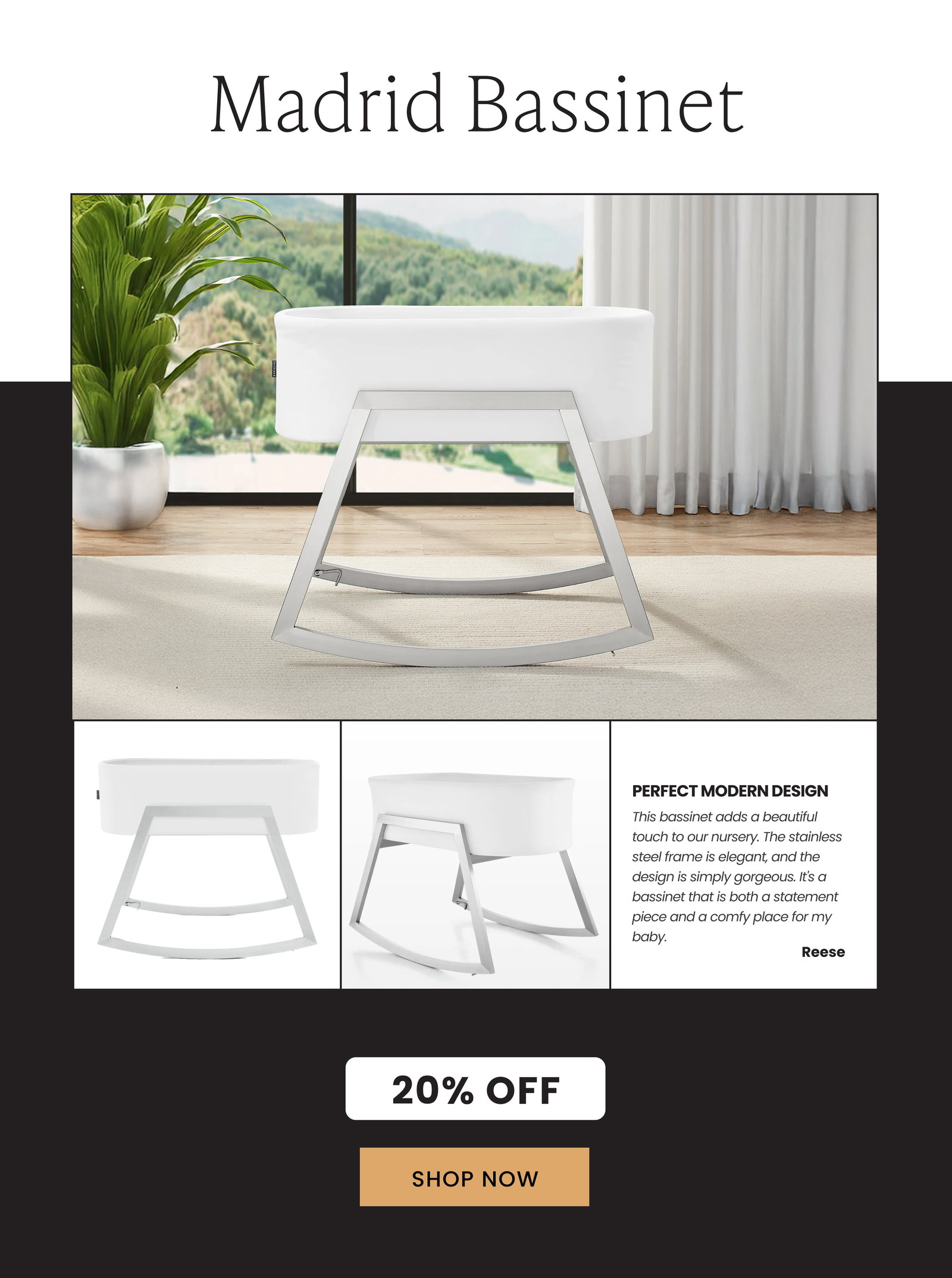 Shop Madrid Bassinet