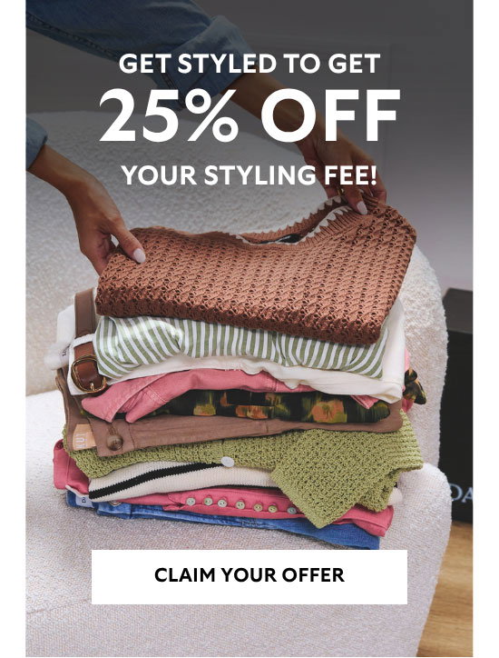 A Personal Stylist Saves You Time! You're busy! Let your stylist curate your new wardrobe, so you don't have to. Get Styled Now!