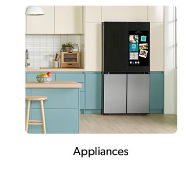 Click to shop Appliances