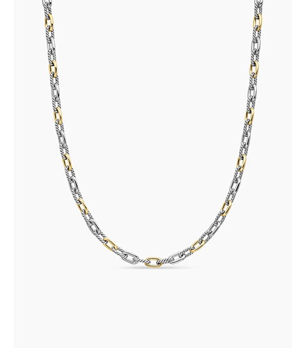 DY Madison® Chain NecklaceSterling Silver with 18K Yellow Gold, 5.5mm