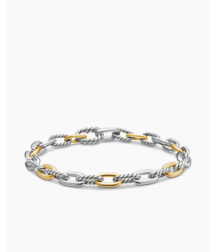 DY Madison® Chain BraceletSterling Silver with 18K Yellow Gold, 5.5mm