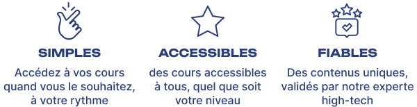 simples, accessibles, fiables