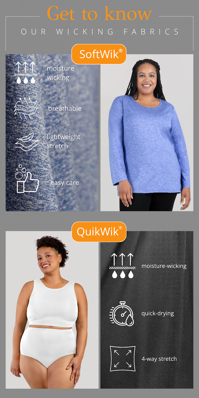 Beat the Heat Sale 25% off JunoActive's Plus-Size Wicking Favorites!