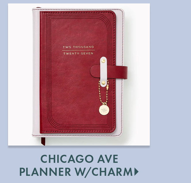 2026-2027 Paper Source Chicago Ave Weekly Desk Planner w/Charm