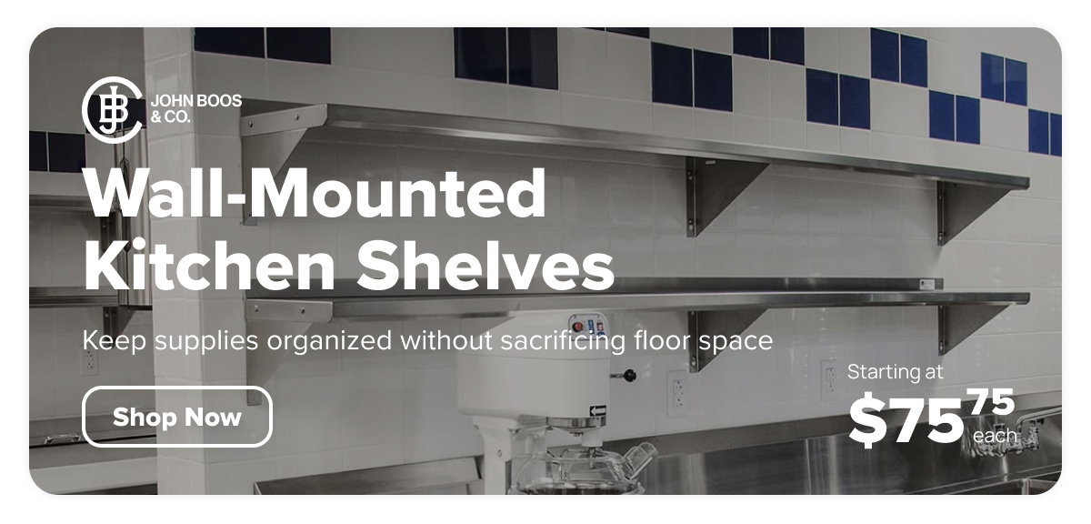 John Boos Wall-mounted Shelves