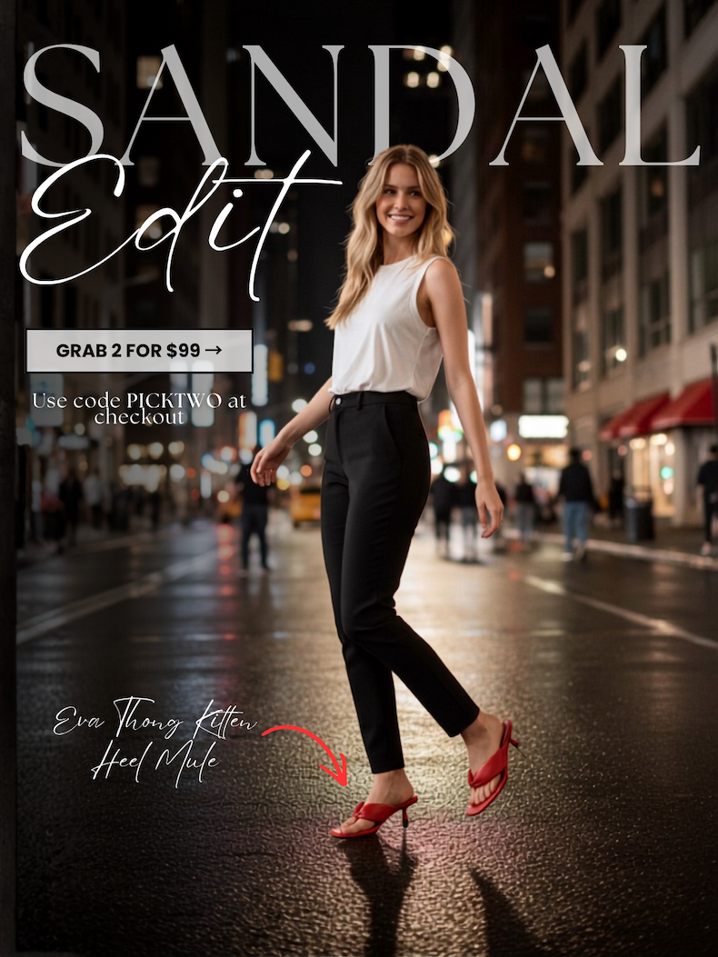 Buy 2 pairs for only $99 with code PICKTWO on the sandal edit