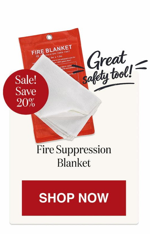 Fire Suppression Blanket [Click here to Shop Now]
