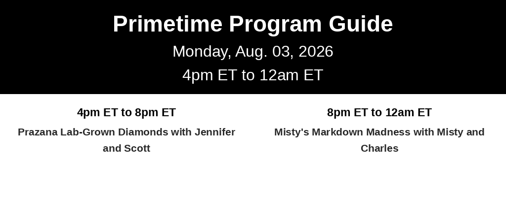 Primetime Program Guide