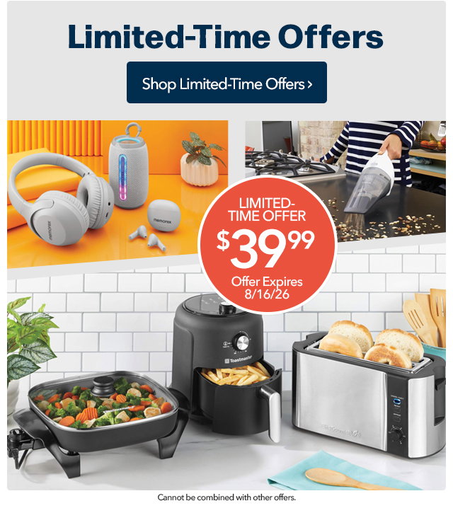 Shop New Limited Time Offers