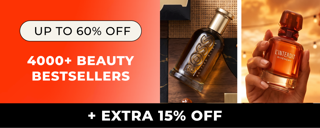UP TO 60% OFF 4000+ BEAUTY BESTSELLERS + EXTRA 15% OFF