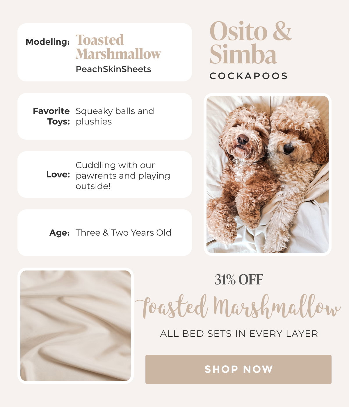 SHOP NOW 31% OFF Toasted Marshmallow