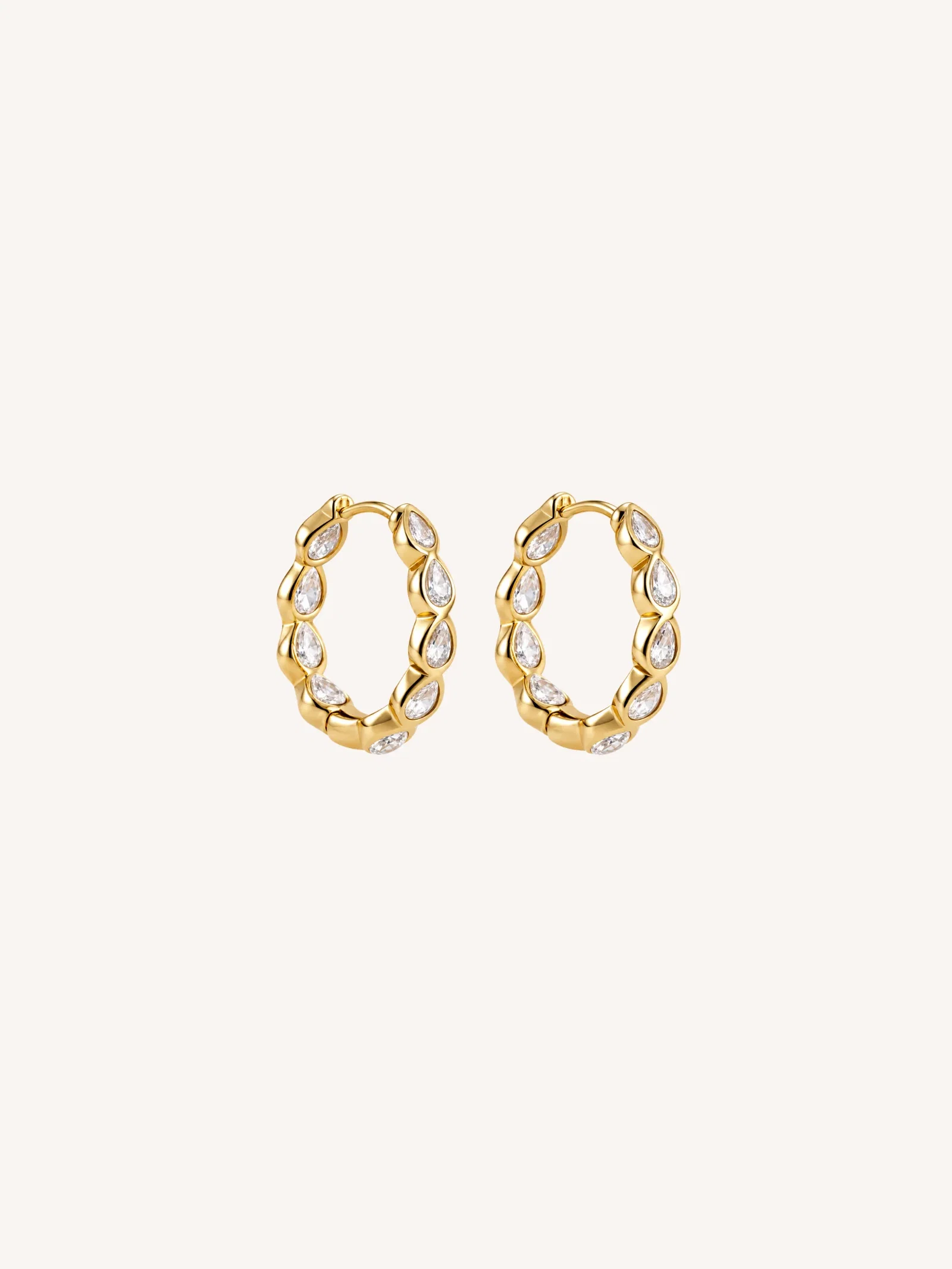 Image of Simona Pear Hoops