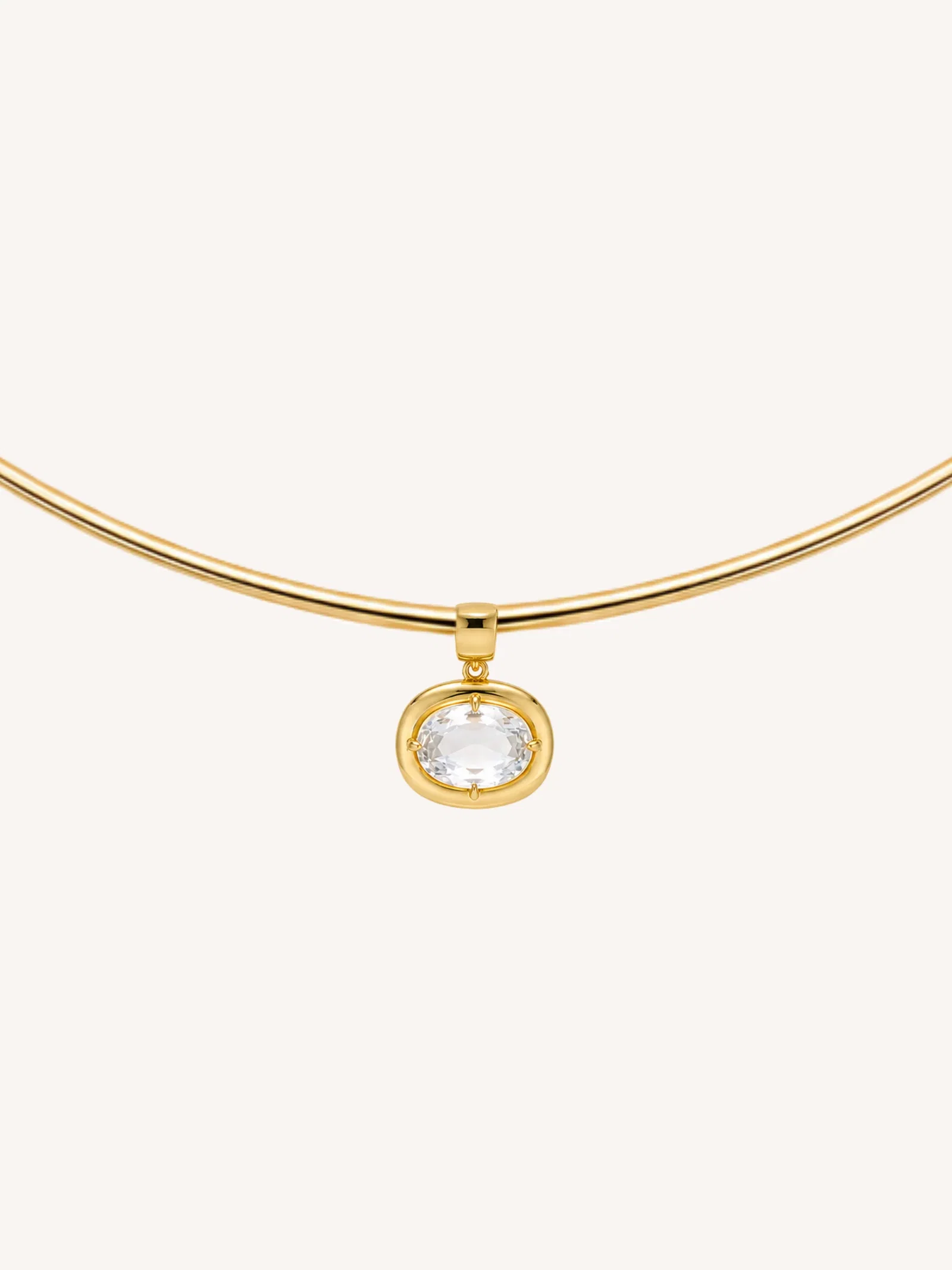 Image of Bezel Birthstone Necklace