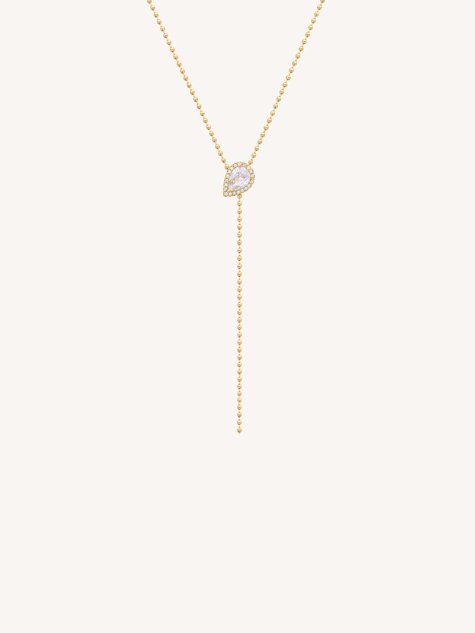 Image of Pave Pear Lariat