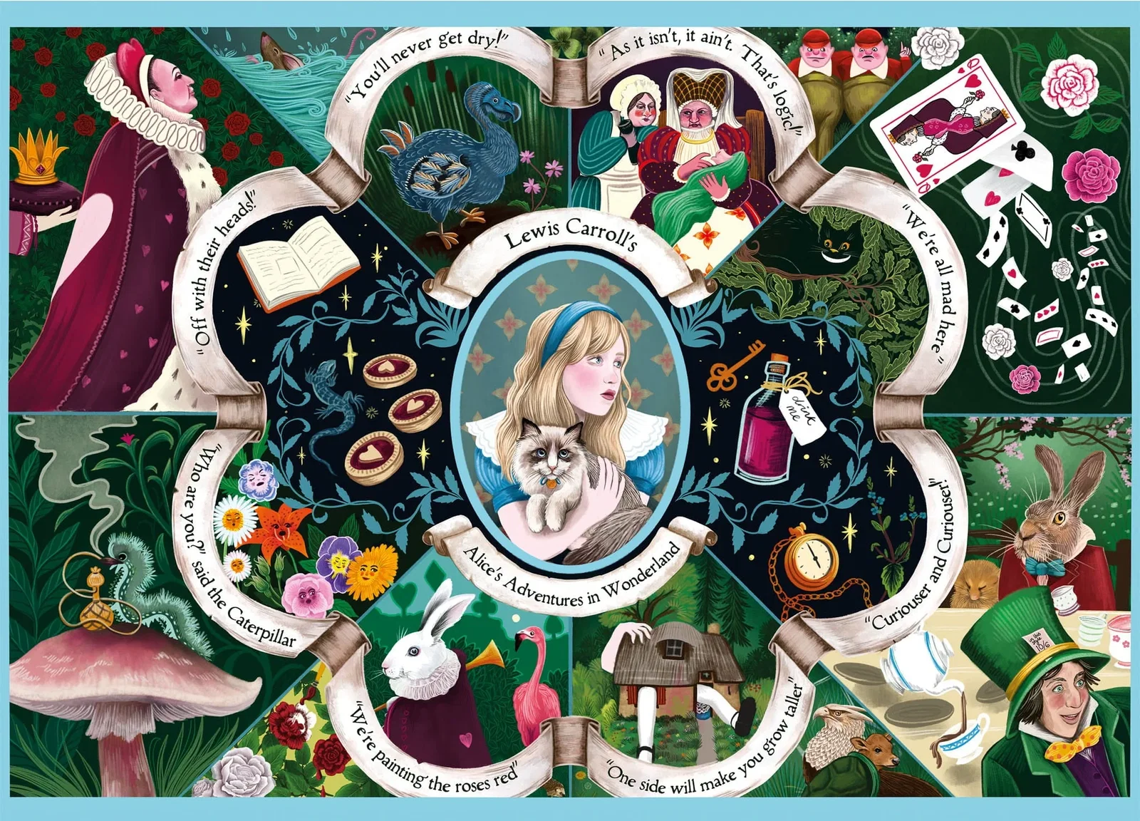 Image of Alice's Adventures in Wonderland 1000 Piece Jigsaw Puzzle