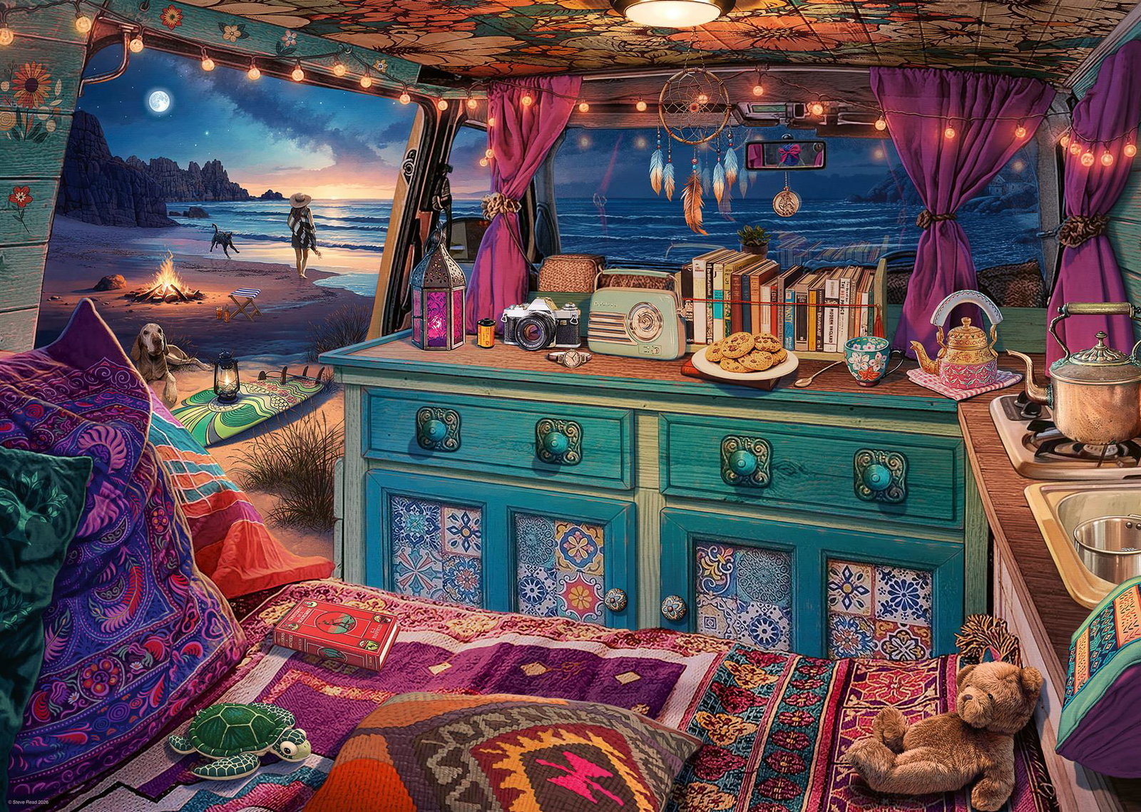 Image of View from my Window No.2: Campervan 1000 Piece Jigsaw Puzzle