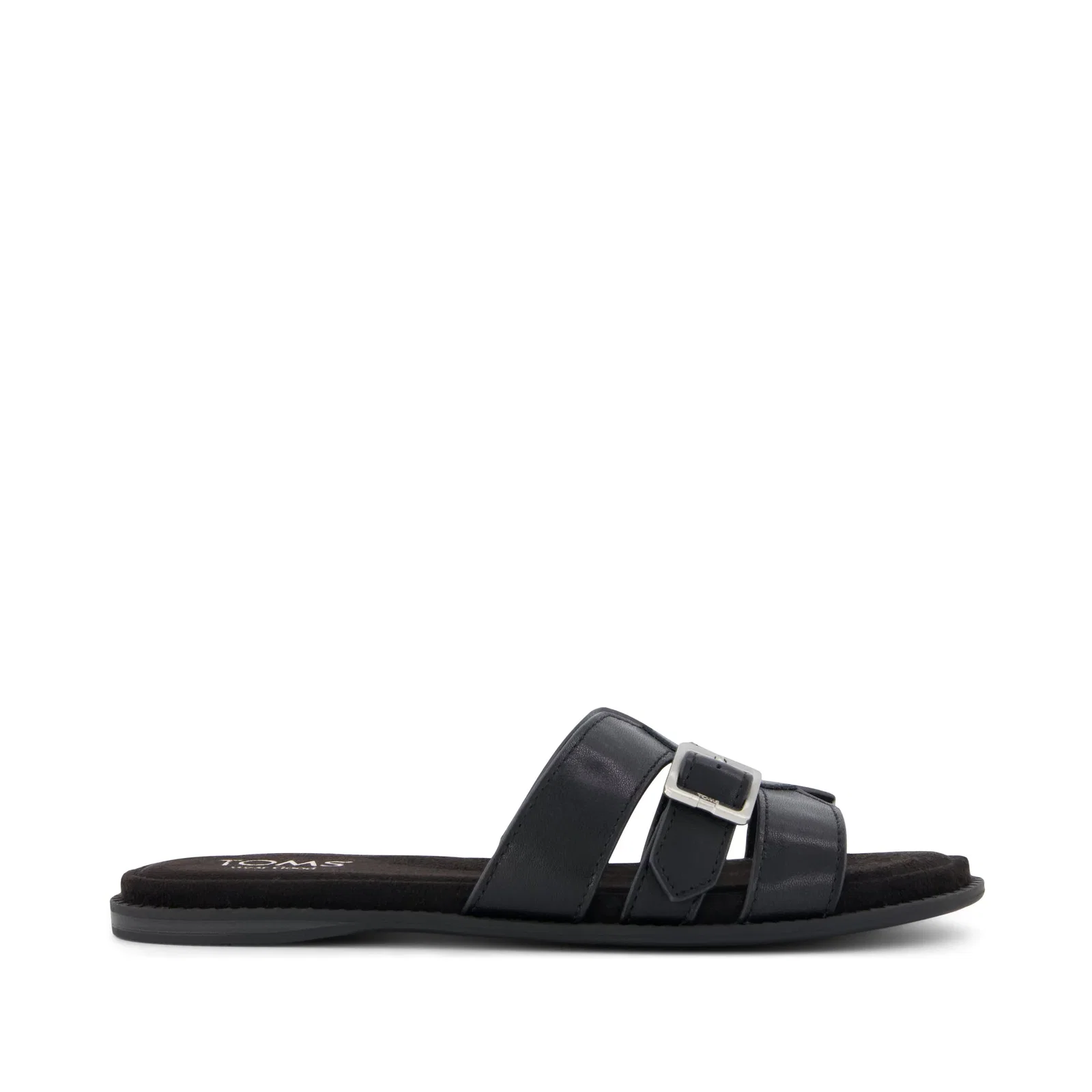 Image of Womens Sol Slide Sandal Black Leather