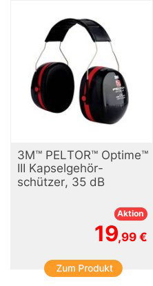 Gehrschutz OPTIME III EN 35213 SNR 35 dB gepolsterter Kopfbgel