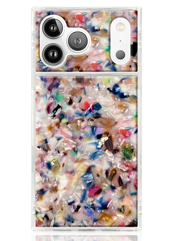 Image of SQUARE® Rainbow Tortoise Shell iPhone Case