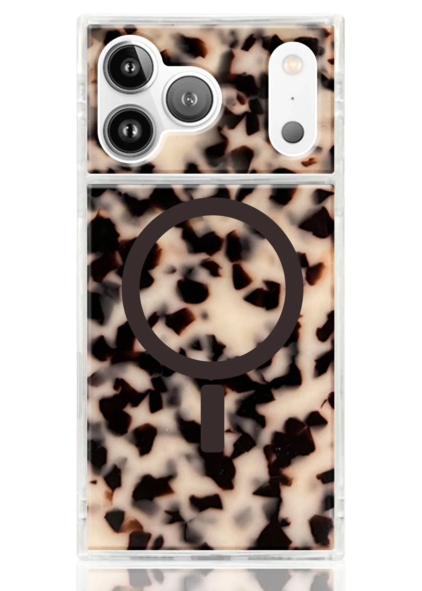 Image of SQUARE® Blonde Tortoise Shell iPhone Case