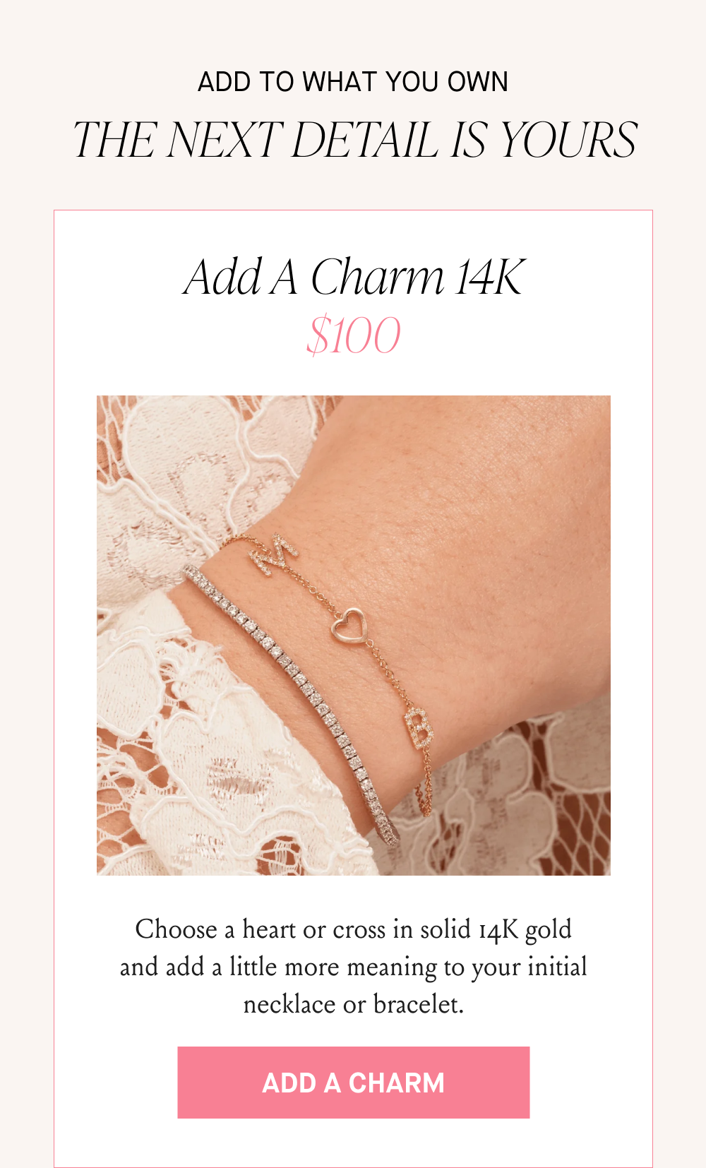 ADD A CHARM 14K  $100