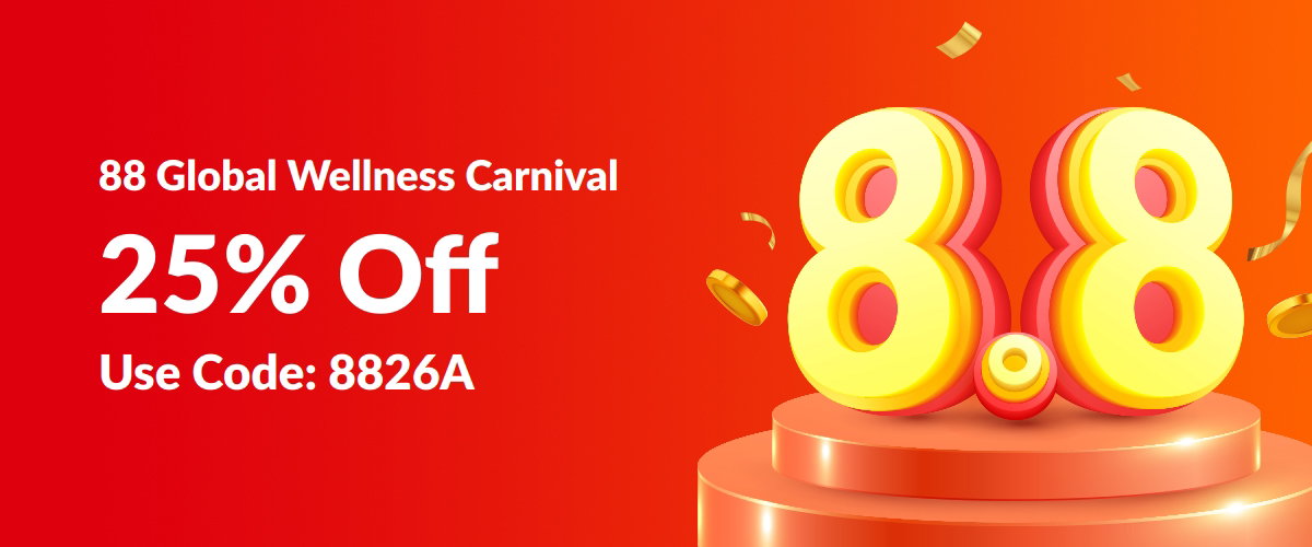 25% Off: 8.8 Global Wellness Carnival Sale