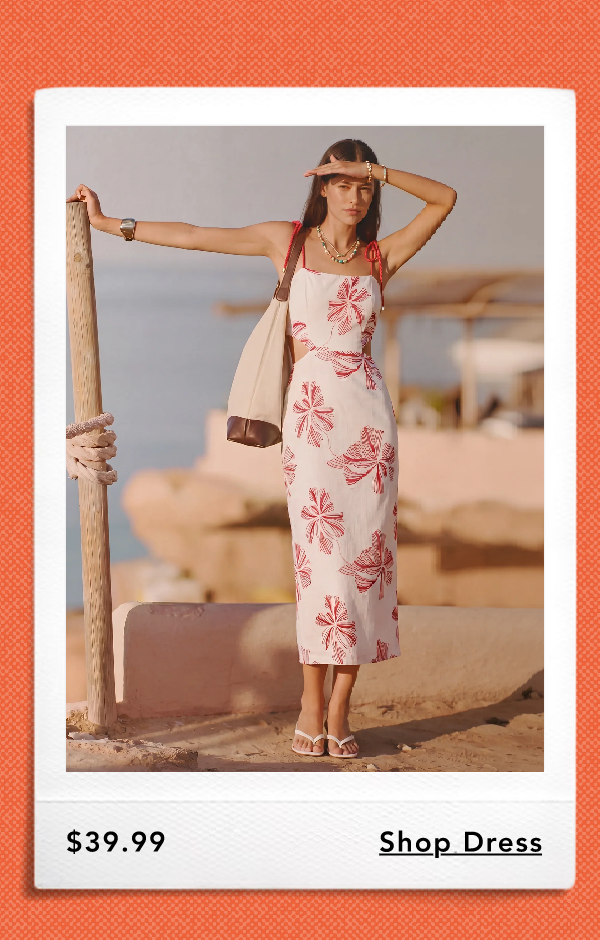 Sleeveless Tie Strap Floral Side Cutout Sheath Maxi Dress, $39.99. Shop Dress.