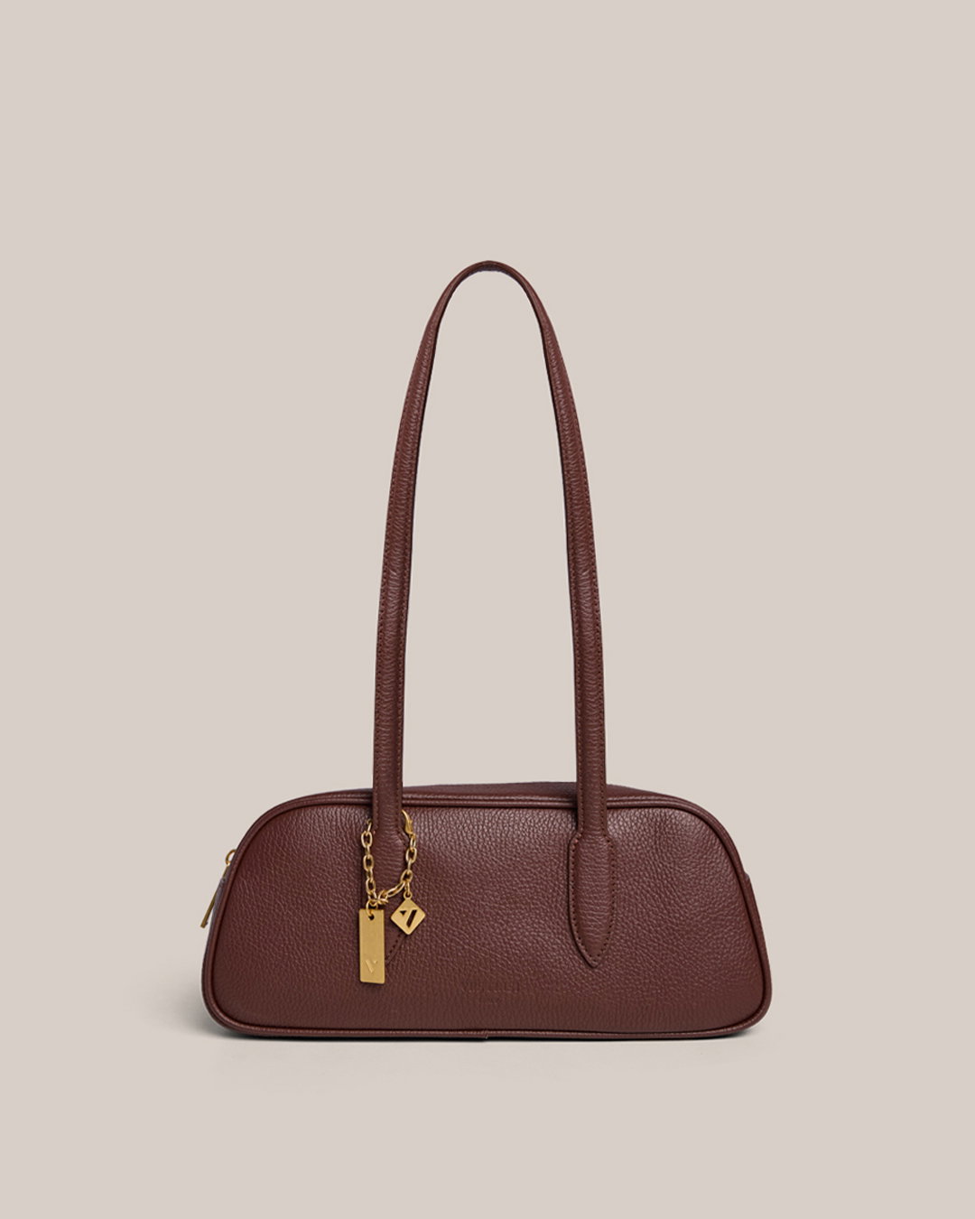Vera Mahogany Baguette Bag