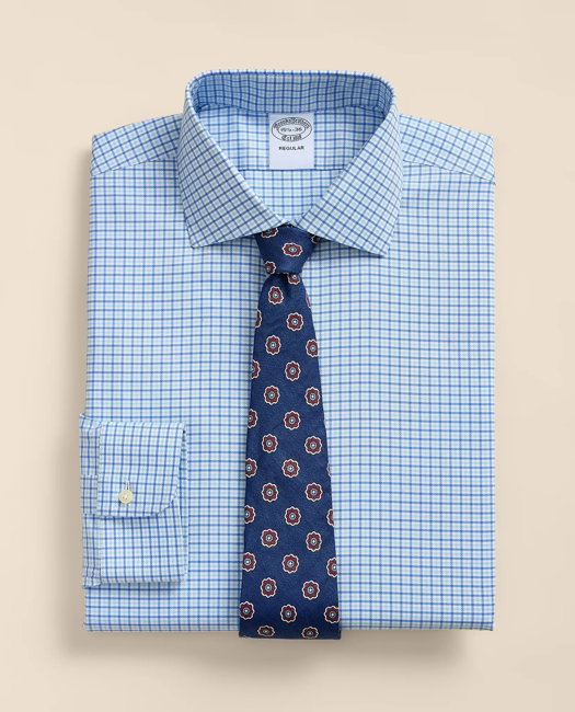 Image of Stretch Supima® Cotton Non-Iron Royal