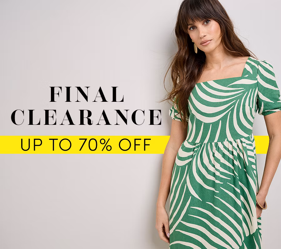 Final clearance - up to 70% off