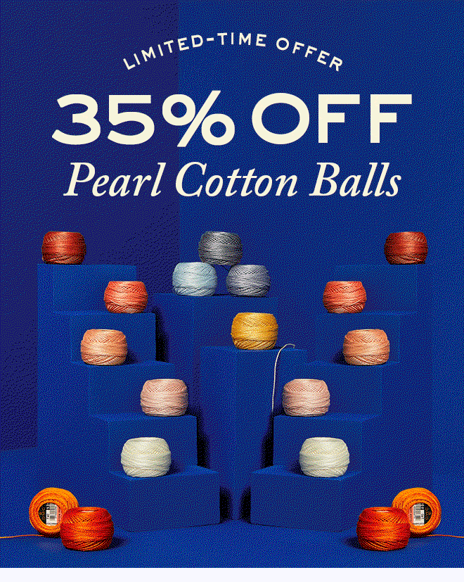35% off Pearl Cotton Balls