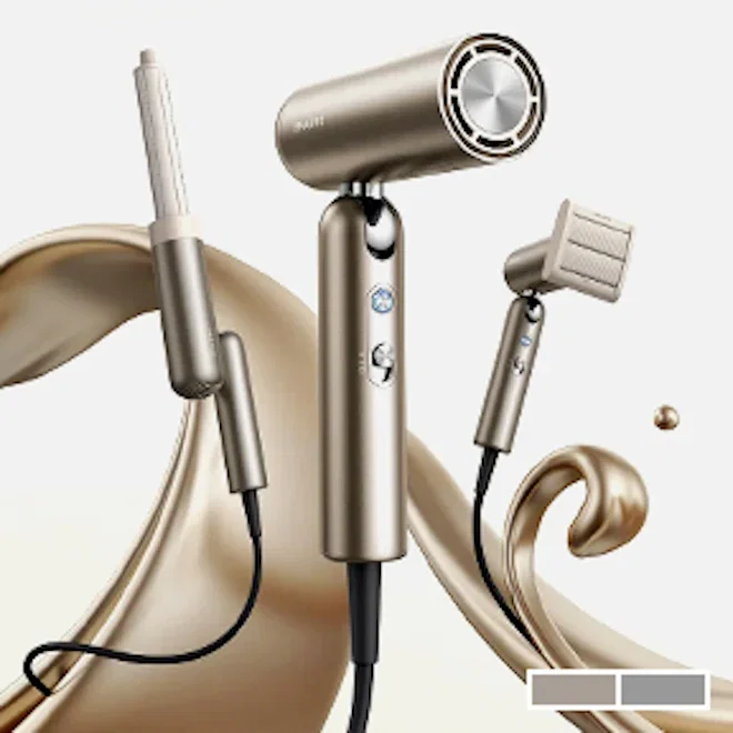 Dreame All-In-One Pocket Portable High-Speed Hair Dryer, 1000W