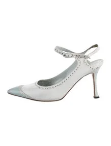 Leather Lasercut Accents Pumps