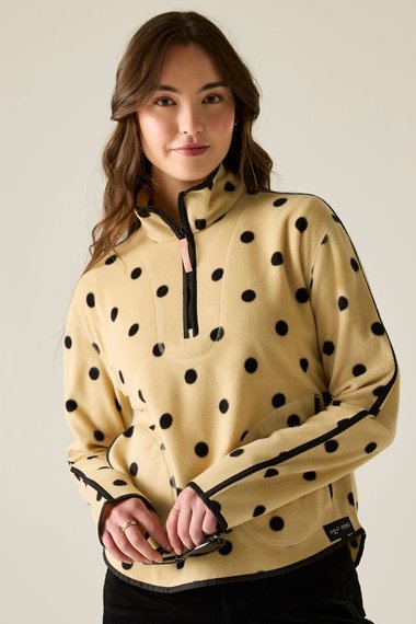 Cath Kidston Print Half Zip Fleece
