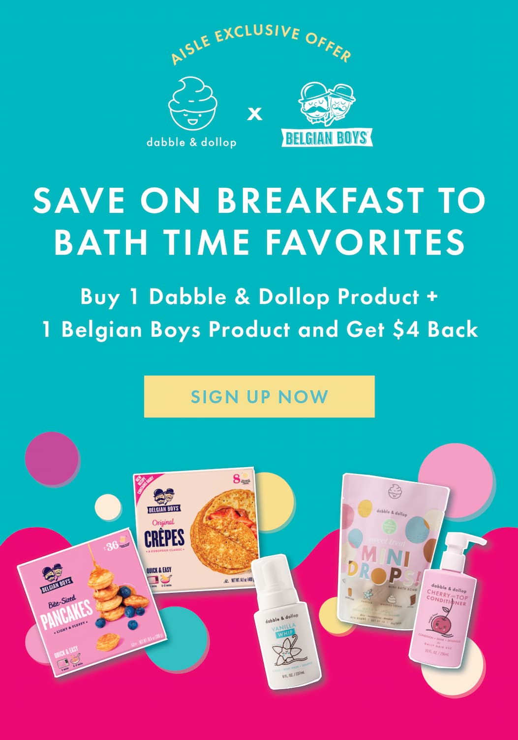Dabble & Dollop x Belgian Boys Aisle Offer