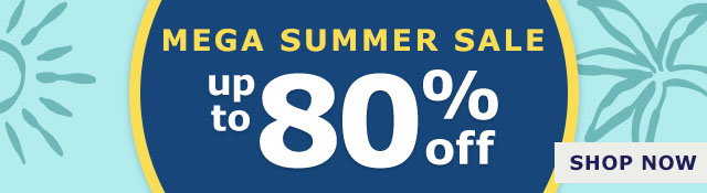 Mega Summer Sale | Up to 80% Off