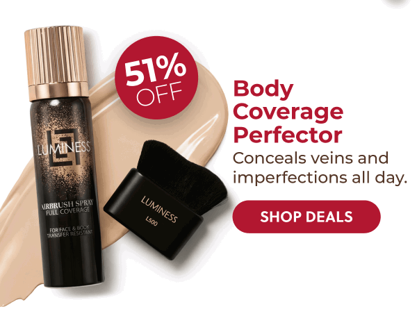 BODY COVERAGE PERFECTOR: Conceals veins and imperfections all day.