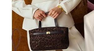 Orin Top Handle Crossbody Bag in Chocolate Leopard