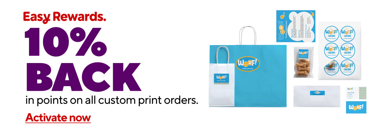 10% Back in Points on Custom Print Orders