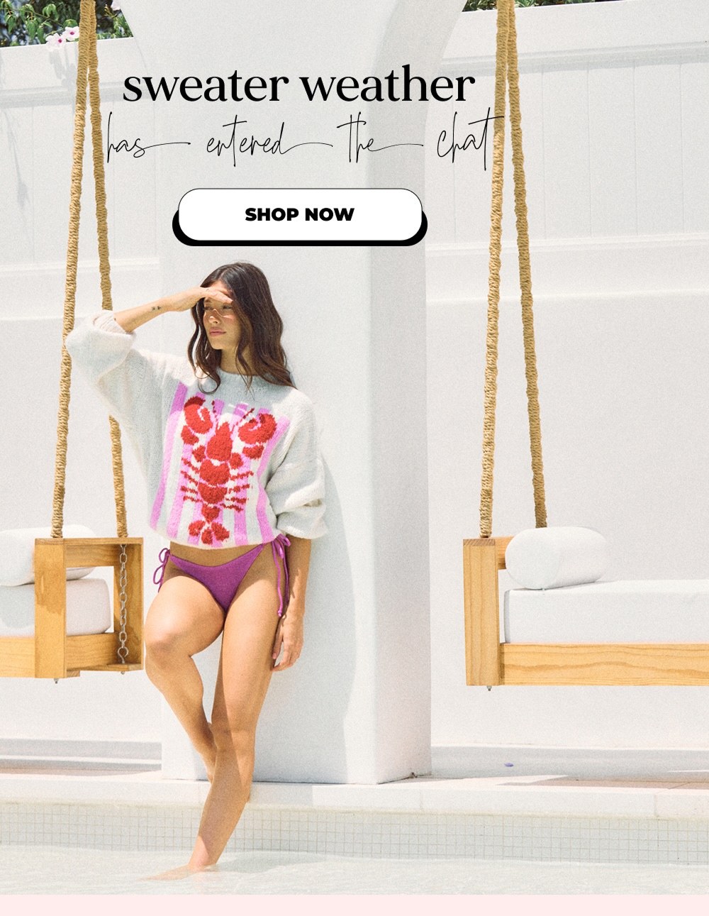 sweater weather has entered The Chat SHOP NOW
