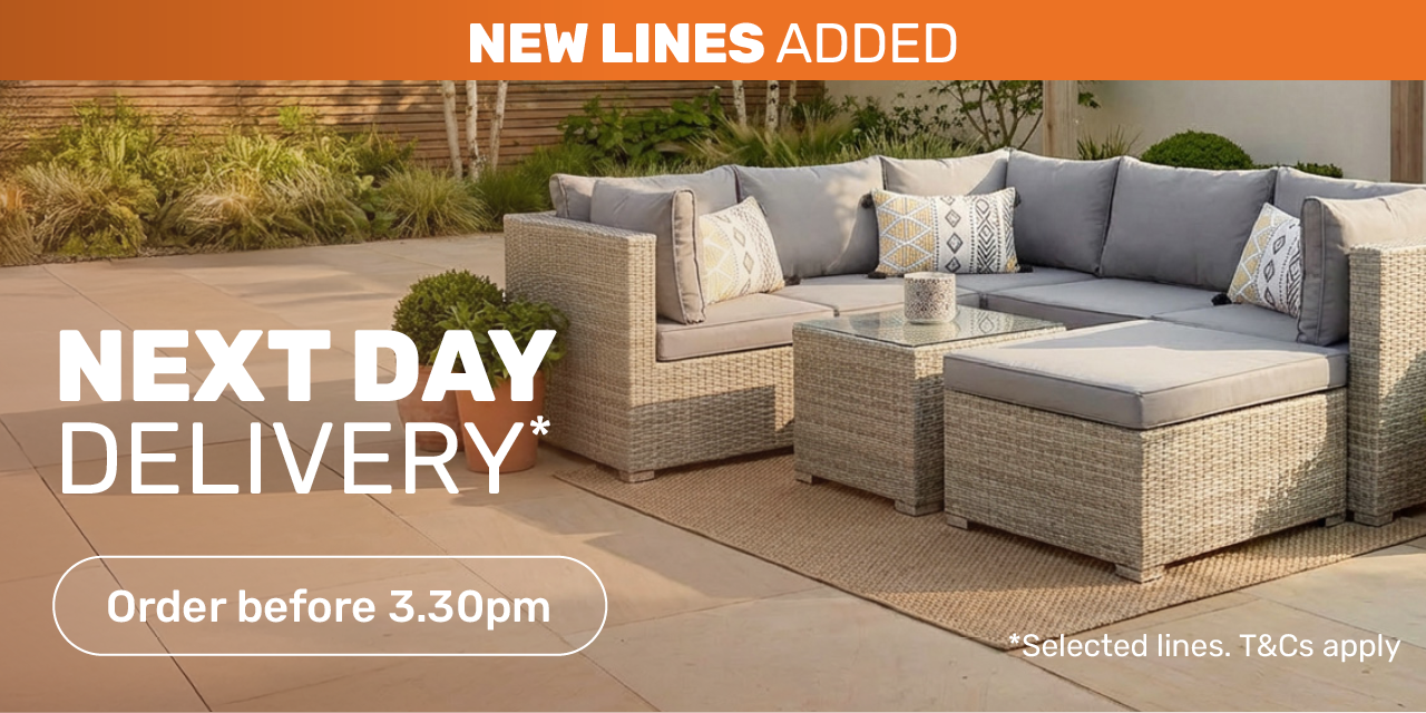 next day delivery. Order before 3:30pm. selected lines. T&Cs apply