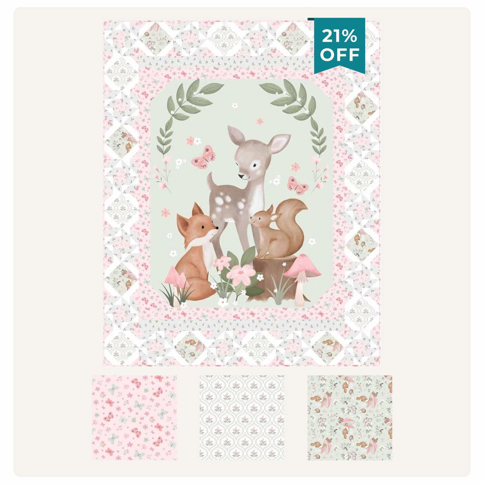 Sweet Woodland Quilt Kit