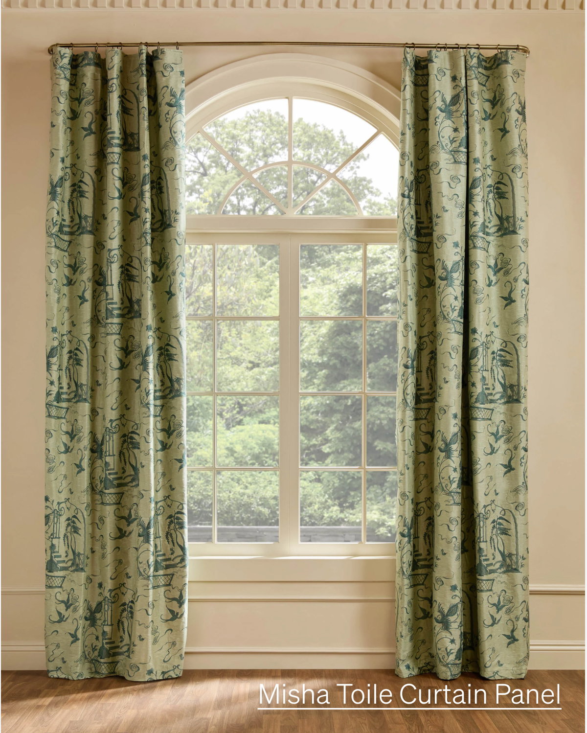 Shop Misha Toile Curtain Panel