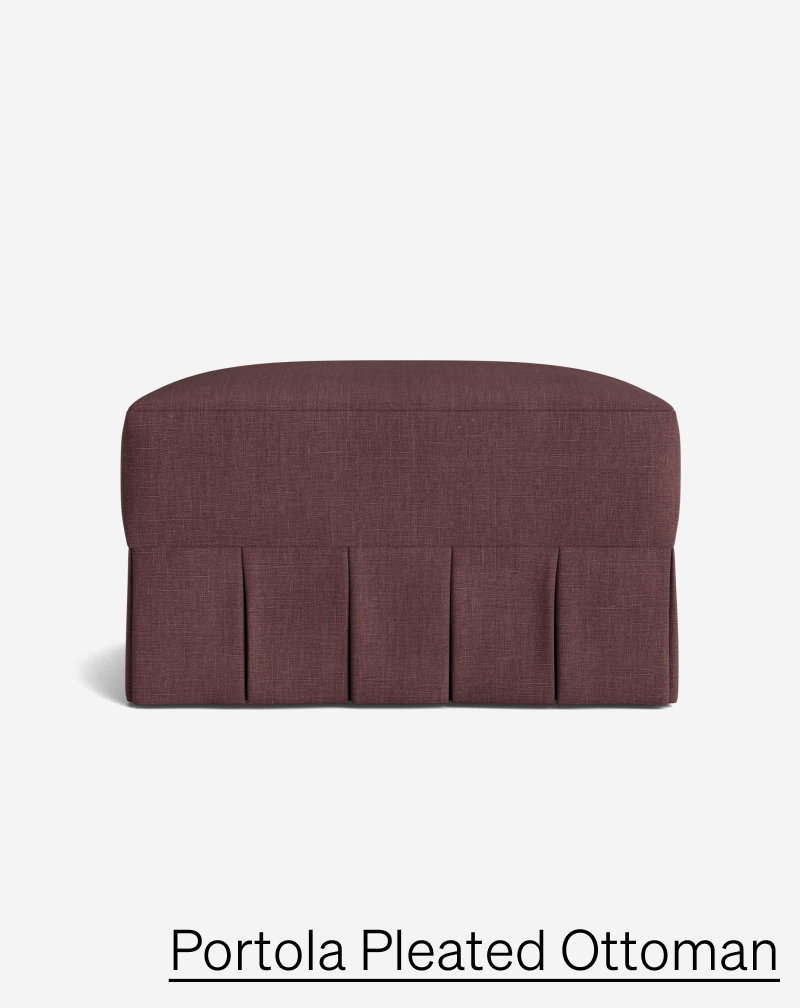 Shop Portola Pleated Ottoman